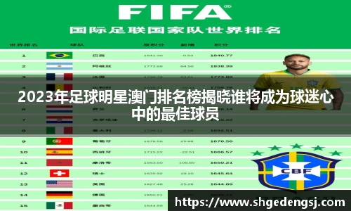 2023年足球明星澳门排名榜揭晓谁将成为球迷心中的最佳球员
